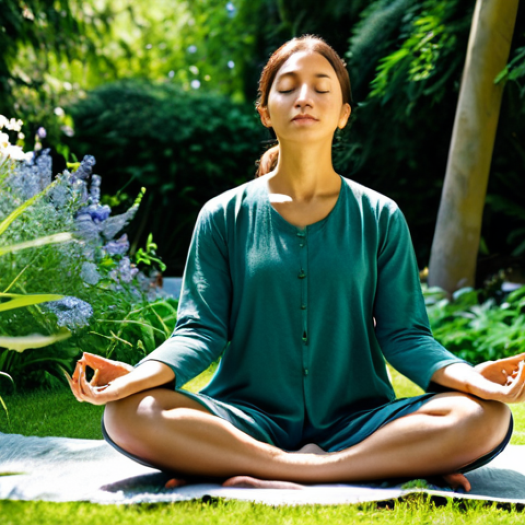 내적 충돌의 해결을 위한 행동 변화 전략 - **

A person meditating in a sunlit garden, surrounded by lush greenery and flowers. They are wearin...